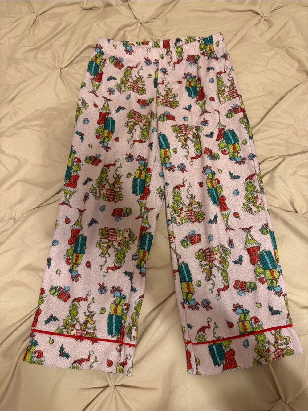 Dr. Seuss Pink, Red and Green Holiday Character Pajama Set